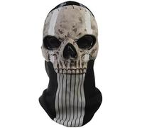 Applysu Ghost Mask Skull Call of Balaclava Duty Mask GOD Ghost MW2 Skeleton Full Head Mask Halloween Scary Horror Cosplay Headwear Costume for Masquerade