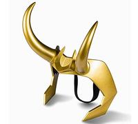 Applysu Loki Horn Loki Helmet Headpiece Loki Cosplay Crown Loki Series Lady Sylvies Headwear, Halloween Helmet Men,Woman (helmet for man)