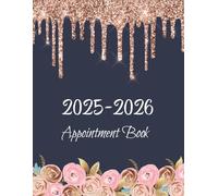 Appointment Book 2025-2026: Client Tracking for Salons, Hairdressers, Spa and Nail, Weekly Planner 15 Minutes Increment