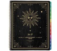 Appointment Book 2026-2027 - Daily Planner 2026-2027, JUL 2026 - JUN 2027, 9"x 11", Hourly Planner 26-27, Weekly Appointment Planner, 15-Minute Interval, Flexible Cover - The Sun