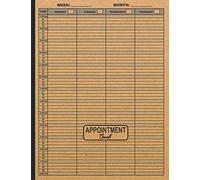 Appointment Book: 8 Column Week to View - Weekly and Hourly Appointment Planner for Salons, Spas, Hair Stylists, Barbershop, Nail Technicians, Beauty ... with 15 Minute Increment - Undated 53 Weeks