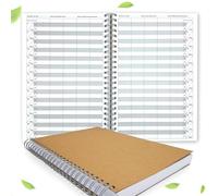 Appointment book for hairdresser, barber-shops, beauty salons, physiotherapy practices for 1-10 assistants and 10, 15 or 30 minute time slots - sturdy spiral binding (5 columns 30 minutes time slots)