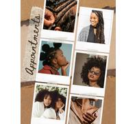 Appointments: Appointment Book For Black Hair Salon | 8.5 x 11 | 112 Pages