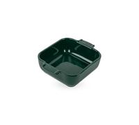 Peugeot Appolia ceramic dish 14x18 cm Forest green