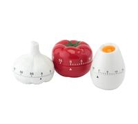 Appollo 5019 - 1 HOUR KITCHEN TIMER - DESIGNS in Assorted | Assorted Novelty Designs - Pepper, Tomato, Garlic, Twist Mechanism, 60 Minutes, Easy to Use, Fun Cooking Accessory