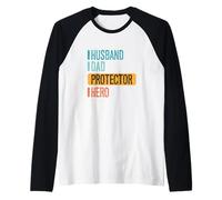 Appreciating The Devoted Husband, dad, Protector, Hero Raglan Baseball Tee