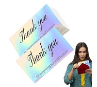 Appreciation Cards - 50 Pieces TRAGGIORI Note Cards | Waterproof Greeting Cards | Recognition Cards for Employees, Volunteers, Nurses, Doctor, Teachers, Students