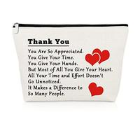 Appreciation Gift for Employee Coworker Thank You Gifts Volunteer Social Worker Makeup Bag Retirement Gift for Teacher Mom Nurse Friends Women Cosmetic Bag New Job Gifts Christmas Birthday Gift