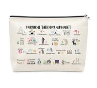 Appreciation Gift for Physical Therapist Physical Therapy Makeup Bag PT Assistant Gift for Women Cosmetic Bag Thank You PT Gifts for Doctor Nurse Therapist Graduation Birthday Gifts Travel Pouch