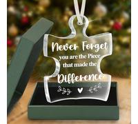 Appreciation Gifts for Coworker Never Forget You are The Piece That Made The Difference, Christmas White Elephant Birthday Farewell Retirement Gifts for Employee Teacher Friend Volunteer