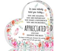 Appreciation Gifts for Women, Affirmations Heart Shape Acrylic Sign, Inspirational Thank You Gifts For Women Nurse, Teacher, Boss, Coworker