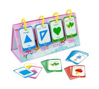 Apprentissage des Cartes Flash Couleurs - Forme d'apprentissage des | 96x Cartes Flash de Couleur de Forme Pour Les Tout-Petits | Jeu d'âge préscolaire Activité éducative à double face à d