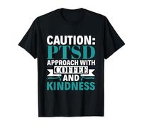 Approach with Coffee & Kindness - PTSD Awareness T-Shirt