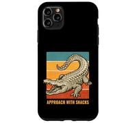 Approach With Snacks Funny Alligator Retro Animal Case for iPhone 11 Pro Max