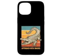 Approach With Snacks Funny Alligator Retro Animal Case for iPhone 15