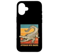 Approach With Snacks Funny Alligator Retro Animal Case for iPhone 16