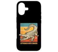 Approach With Snacks Funny Alligator Retro Animal Case for iPhone 17