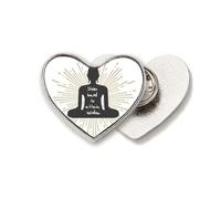 Approaches Knowledge Acquisition Efforts Heart Metal Pin Brooch Clip Love