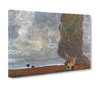 Approaching A Thunderstorm By Gustav Klimt Canvas Print | Gallery Wrapped 30mm Frame Wall Art | 24x16 inches | Ready to Hang | Classic Picture | Living Room Bedroom Lounge Office