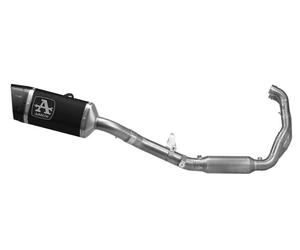 Approv Full System Exhaust Arrow PISTA Dark Titanium/Carbon Aprilia RS 457 2024