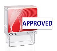 Approved Colop Self Inking Office Stationary Custom Rubber Stamp P20 Mini Stamper Pre Ink Stamp Blue 14 X 38 MM