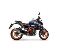 GPR Exhaust Compatible with KTM Duke 125 2024-2025, GP-Revo Titanium, Homologated legal Slip-On Exhaust including Removable DB Killer and Link Pipe