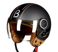 Approved Road Helmet Europe Motorcycle Open Face Helmet Half Face Motorcycle Helmet Vintage Motorbiker Scooter Riding Helmet