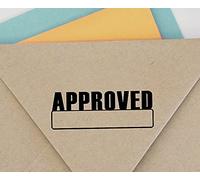 Approved Self Inking Rubber Stamp Black Ink Office Stamp Custom Colop Stamper