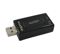 APPROX USB2.0 7.1 External Sound Card with 3D Sound and Microphone/Audio Connectors - Black