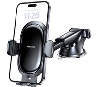 APPS2Car Car Phone Holder Dashboard Mount,Mobile Phone Automobile Cradles, Windscreen Phone Holder& Dashboard One Button Trigger Compatible With iPhone 14 13 12 Pro Max Samsung S23 Ultra Huawei