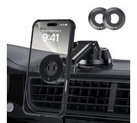 APPS2Car Car Phone Holder, Upgraded Suction Phone Holder for Cars, Automobile Holder for Dashboard & Windscreen, 360° Rotation & One Second Installation Cradle for iPhone Samsung