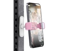APPS2Car Gym Magnetic Phone Holder, 360 Adjustable, Compatible with 4.7-6.5" Smartphones, Alloy Base and Joint, Gym Accessories for Women, Pink