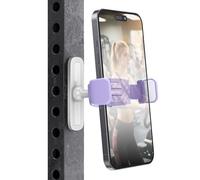 APPS2Car Gym Magnetic Phone Holder, 360 Adjustable, Compatible with 4.7-6.5" Smartphones, Alloy Base and Joint, Gym Accessories for Women, Purple