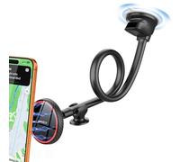 APPS2Car Magnetic Mobile Car Mount for MagSafe - Long Arm 33 cm with Strong Suction Cup for Windscreen and Dashboard, Compatible with iPhone 16/15/14/13/12 Pro MAX/Mini