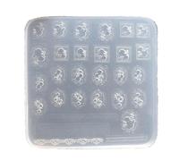 appuivbt Nail Art Mold for DIY Nail Art Decorations DIY Nails Silicone Templates Nails Carving Molds Resin Molds