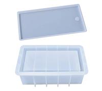 appuivbt Resin Rectangle Box Mold,Chess Storage Case Epoxy Resin Mold,Silicone Large Storage Container with Lid Set Mould for Jewelry Box Casting