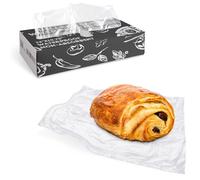 APQ Clear Deli and Bakery Wrap Plastic Sheets, 10 x 10.75 Inches. 1000 Pack Pop-Up Deli Plastic Sheets. Pre-Cut Plastic Wrap Sheets. Leakproof Plastic Deli Sheets for Food Service, Baked Gifts