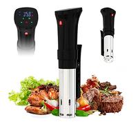 APQ Sous Vide Precision Cooker 1100W, Professional Thermal Immersion Circulator, Black Ultra Quiet Stainless Steel Sous Vide Machine, LED Display Touch Control Waterproof IPX7 Cooking Volume up to 20L
