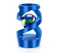 Apqdw Kinetic Ball Desk Toy, Kinetic Spinning Desk Toy, Desk Fidget Toys for Office for Adults (Blue)