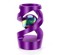 Apqdw Kinetic Spinner Desk Toy, Kinetic Spinning Desk Toy, Metal Desk Fidget Toys for Office for Adults (Purple)