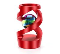 Apqdw Kinetic Spinning Desk Toy, Desk Toys for Office for Adults, Kinetic Spinner Desk Toy (Red)