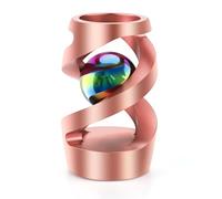 Apqdw Kinetic Spinning Desk Toy, Kinetic Ball Desk Toy, Metal Desk Fidget for Office for Adults (Rose Gold)