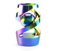 Apqdw Kinetic Spinning Desk Toy, Kinetic Desk Toy Ball, Metal Desk Fidget for Office for Adults (Rainbow)