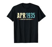 Apr 1935 Vintage Birthday Born in April Retro Bday T-Shirt
