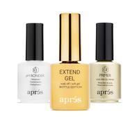 APR?S Gel-X Professional Nail Extension Bundle - Gold Bottle Extend Gel pH Bonder Non-Acidic Primer 15 ml Set