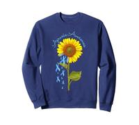Apraxia Warrior Awareness Sunflower Brain Head Damage Sweatshirt