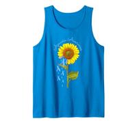 Apraxia Warrior Awareness Sunflower Brain Head Damage Tank Top