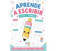 APRENDE A ESCRIBIR: NOVEDAD. Iniciación a la escritura (3, 4, 5, 6 años). Método Montessori, Waldorf y Reggio Emilia. Trazo amplio. Cuaderno Kawaii de ... y dibujo. 101 páginas, Folio A4. Seño Lola