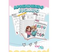 Aprendiendo Jugando: Abecedario para aprender a escribir, colorear y jugar: Cuaderno de trazos y actividades preescolar
