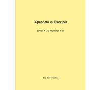 Aprendo a escribir: Cuaderno de caligrafía para niños de 3 a 6 años